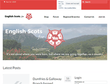 Tablet Screenshot of englishscotsforyes.org